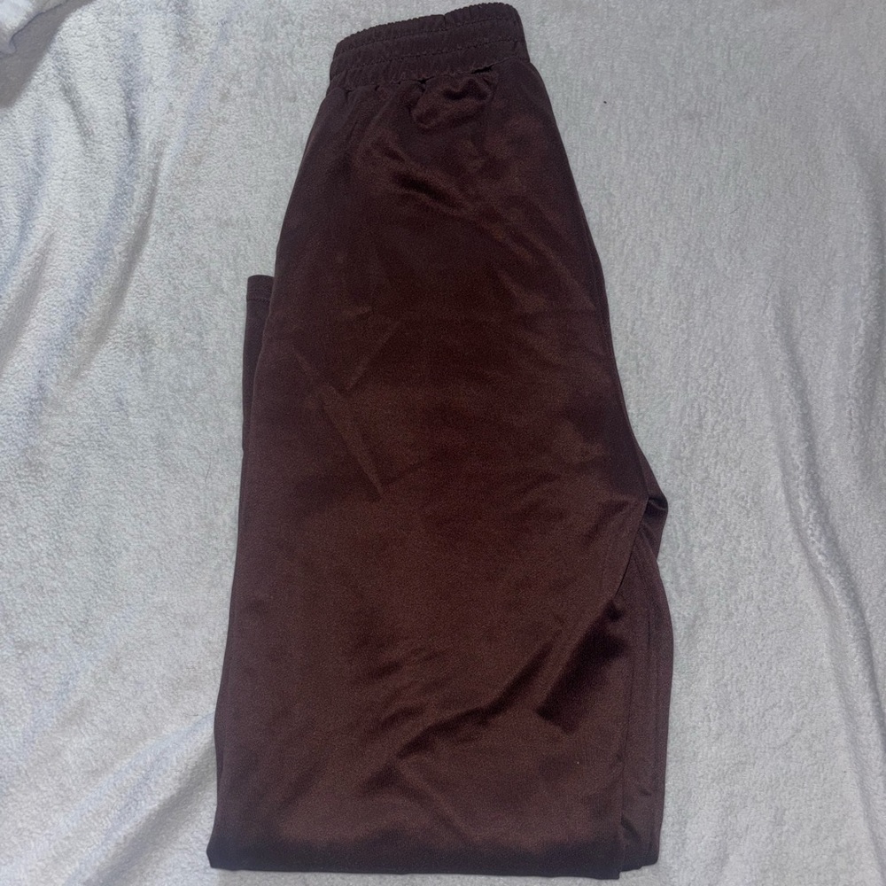 Brown Satin Pants